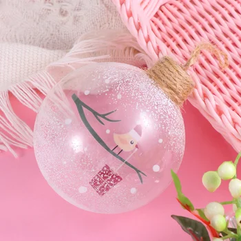 

1pc Hanging Pendant Unique Creative Pretty Glass Christmas Ball Christmas Hanging Ball Christmas Tree Glass Ball