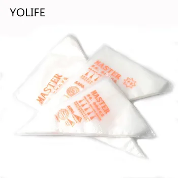 

100Pcs/Lot Disposable Piping bag Icing Nozzle Fondant Cake Decorating Pastry Tips Tools Cream Pastry Bag baking tool