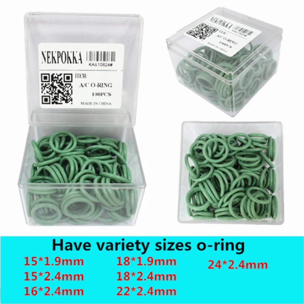 O.D SIZE NBR Rubber O-Ring Seal Kit High temperature resistant seal O ring for automobile air conditioning Sealed of A/C | Автомобили и