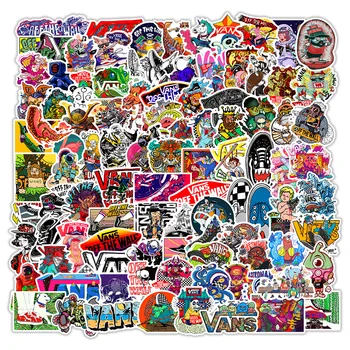 

100pcs Skateboard graffiti Stickers For Suitcase Satchel Schoolbag Book Bag Pencil Box Folder Phone Laptop Travel Luggage Decals
