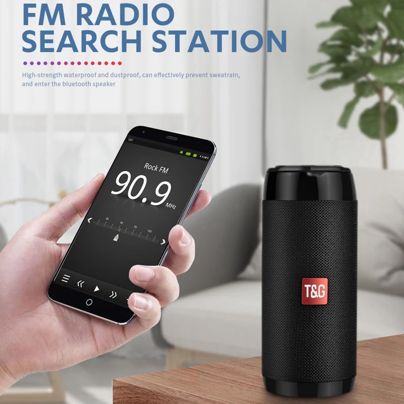 TG113C портативный Bluetooth мини-динамик с fm-радио водонепроницаемый сабвуфер беспроводной Loundpeakers и держатель телефона