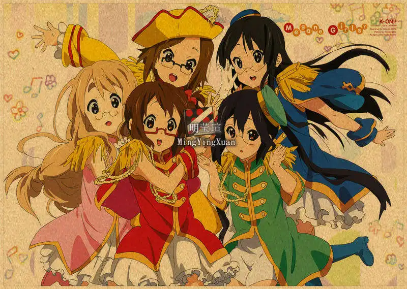 K-ON! O filme anime poster série tv impressão em tela cartaz pintura de  parede decoração presente personalizar - AliExpress