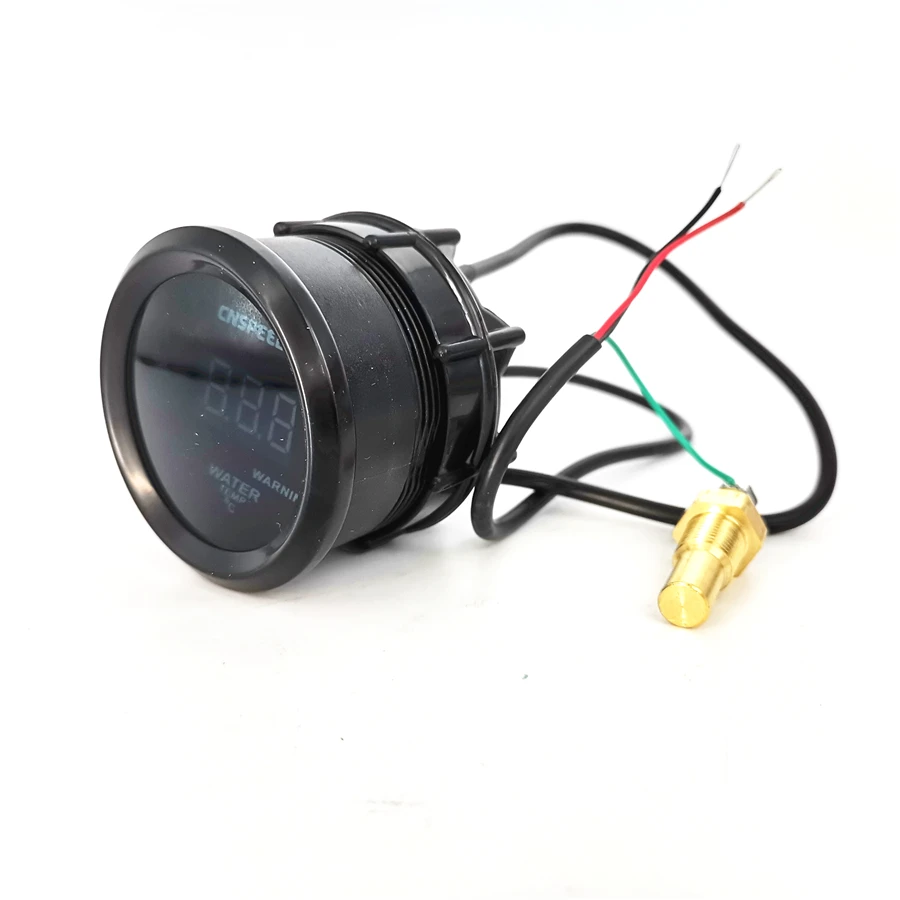 

2" 52mm Car Digital Water Temperature Temp Gauge Meter Blue LED + 1/8 NPT Sensor
