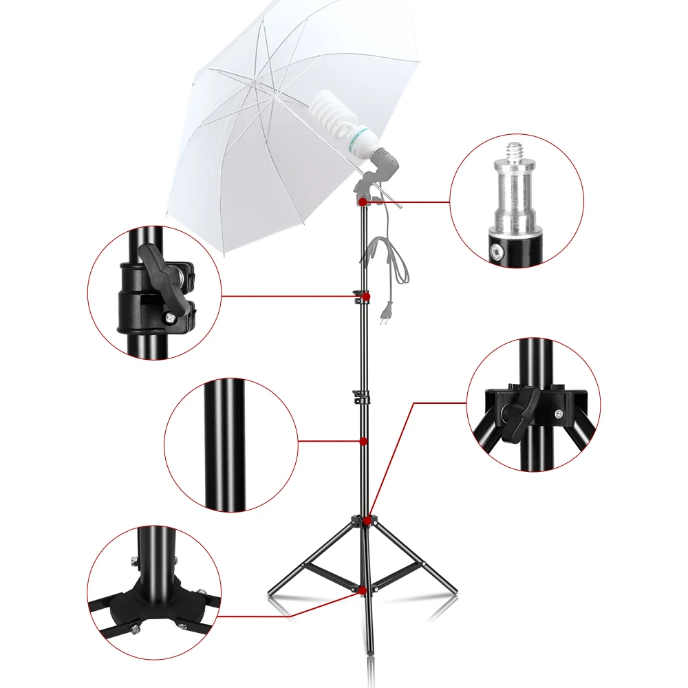 150cm/59inch Photography Tripod Light Stand With 1/4