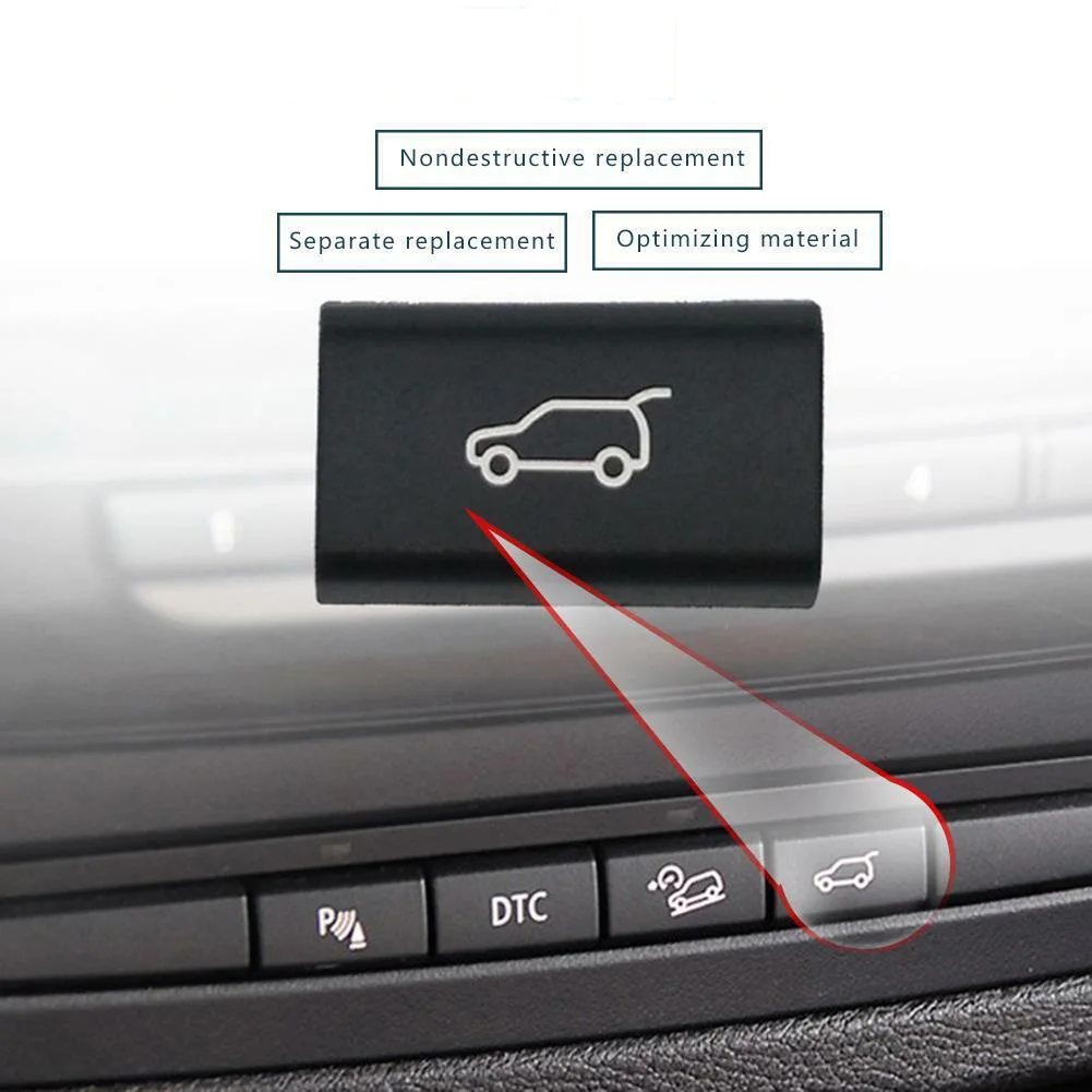 

1xTailgate Rear Trunk Switch Button Cover For BMW X5 E70 2006-2013/X6 E71 08-14