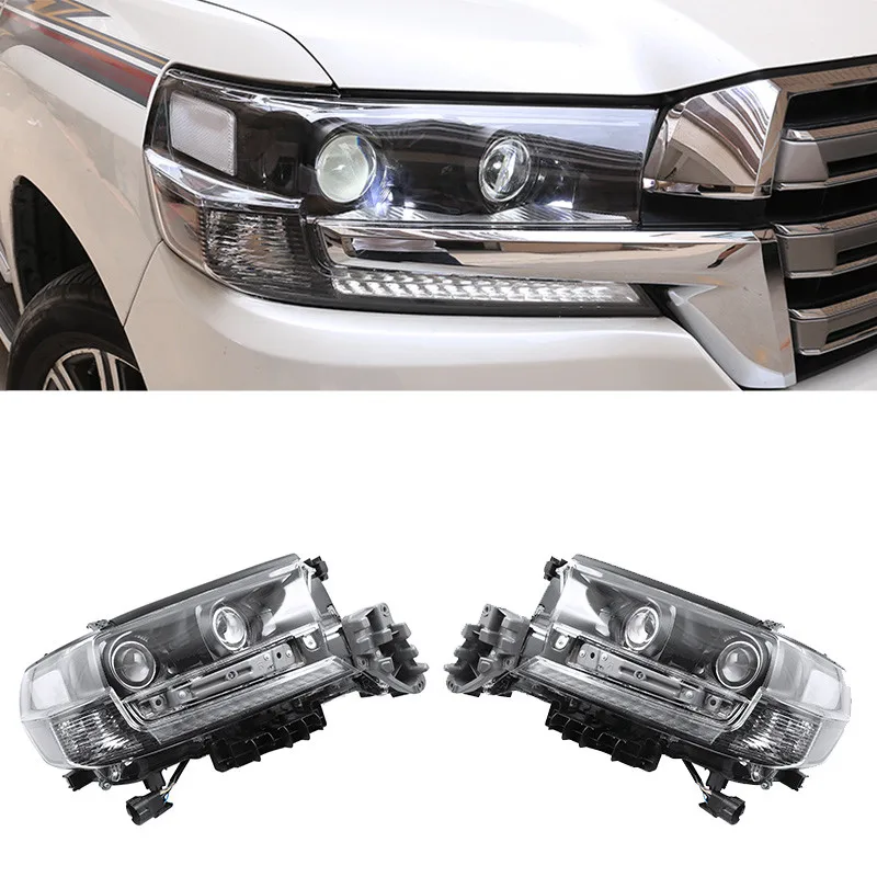 Черный воин аксессуары для Toyota Land Cruiser 200 LC200 автомобиля Передняя и задняя отделка - Цвет: Коричневый
