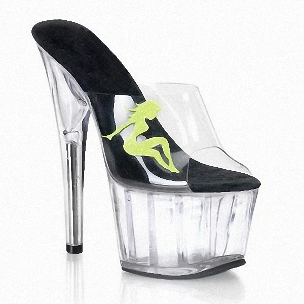 LAIJIANJINXIA 15 CM High Heels Slippers Club Night Shoes Sexy Pole Dancing Shoes Platform Women's Shoes Dance Shoes