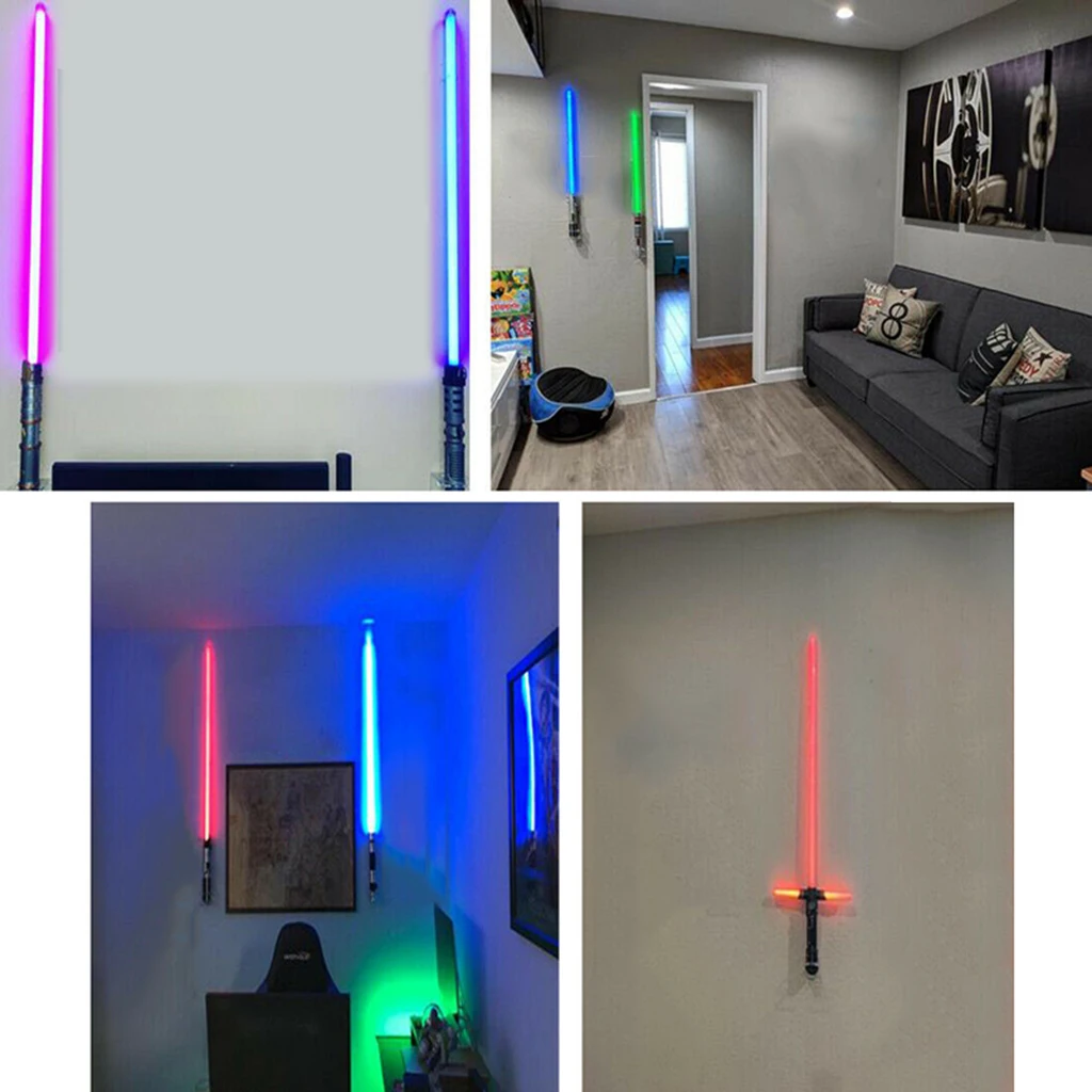 Clear Acrylic Vertical Wall Display Holder Stand Collectibles for Lightsaber