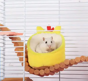 

Hamster Cushion Bed Soft Warm Cotton Mat Winter Hamster Nest House Guinea Pig Bed Chinchilla Squirrel Small Pets Accessories