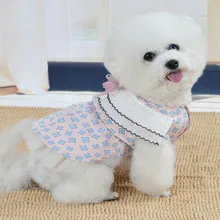 Осенне-зимняя новая модная одежда для домашних животных, дышащая тонкая юбка, сохраняющая тепло, одежда для собак-питомцев, юбка с котами, одежда для собак