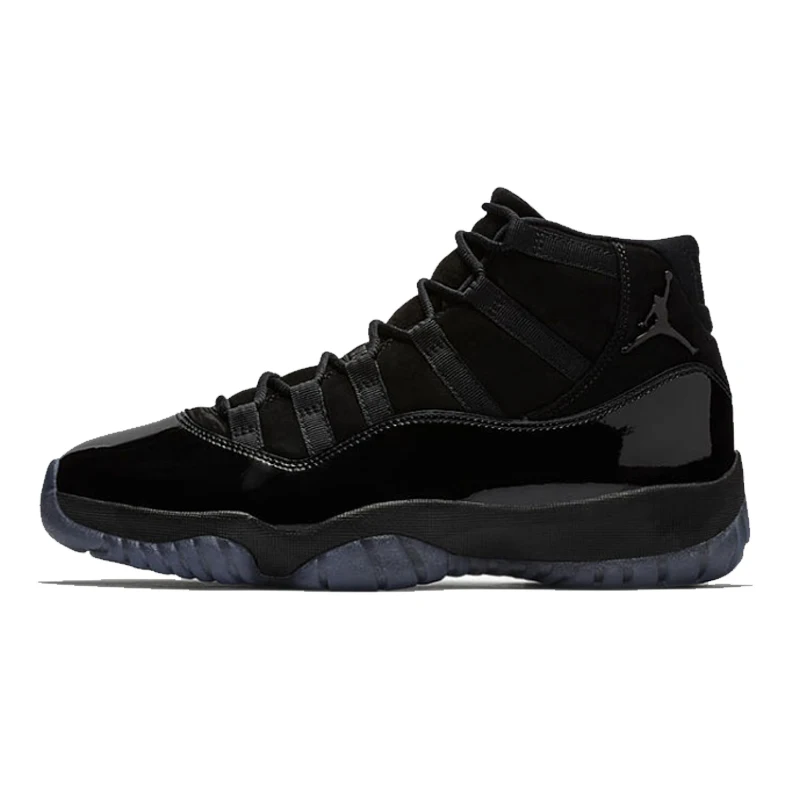 Jordan 11 Баскетбольная обувь зимние кроссовки кепка и платье полностью черная зимняя обувь aj11 на шнуровке теплая уличная спортивная обувь 40-46 - Цвет: 04