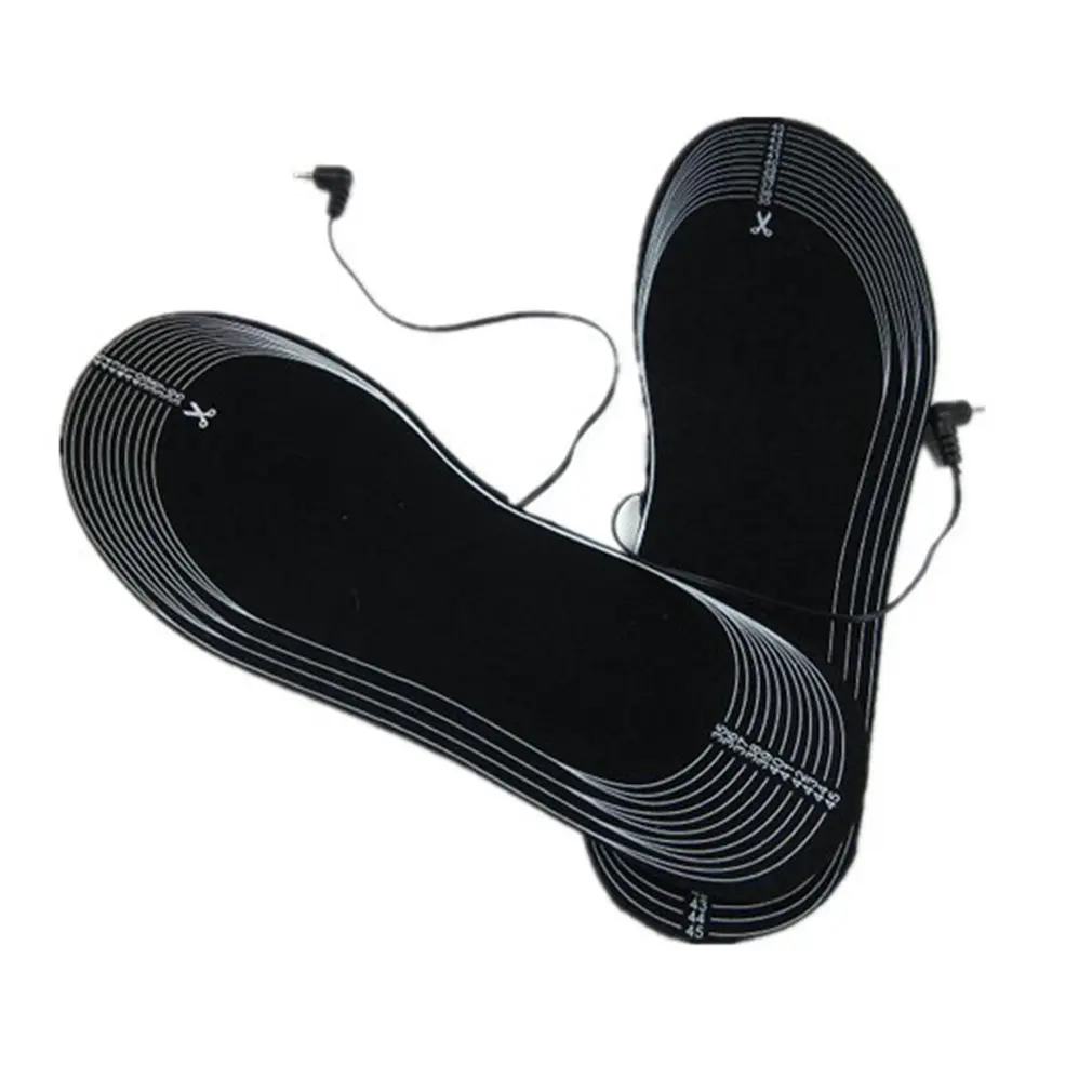 

1 Pair USB Electric Powered Heated Insoles For Shoes Boots Keep Feet Warm Solid Women Men Unisex Insoles