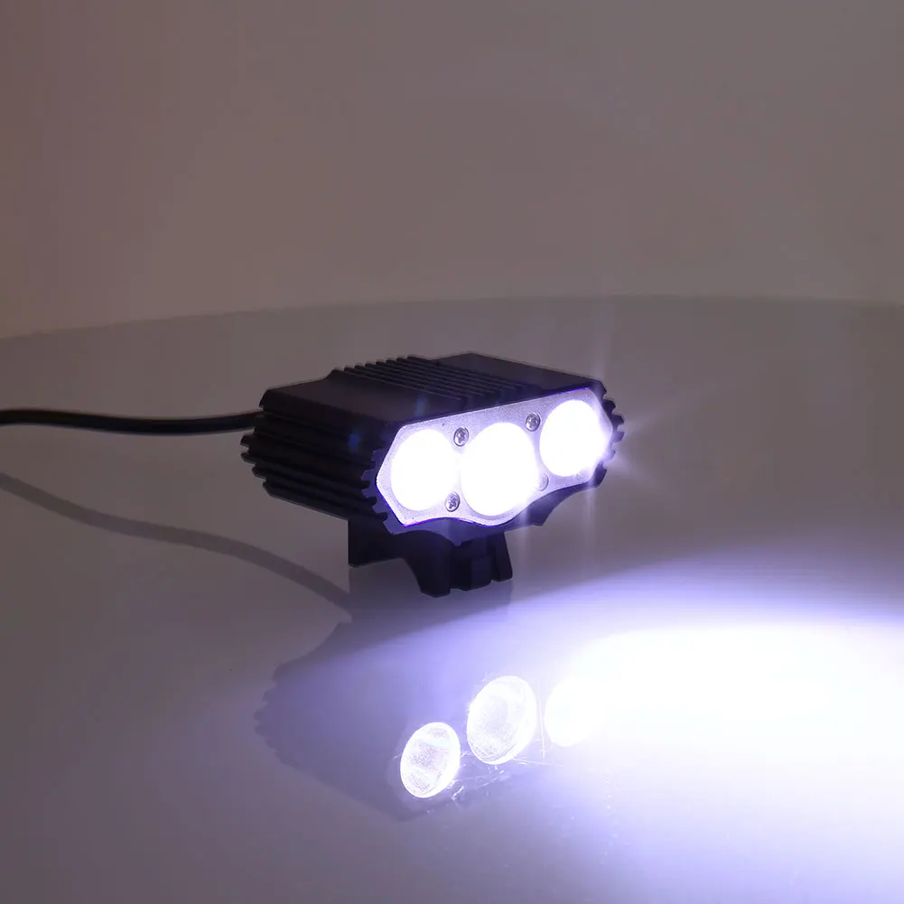 Велосипедная Лампа 3LED 3LED 3LED велосипедная фара металлическая Ночная велосипедная перезаряжаемая