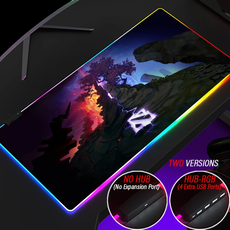 Customized RGB The International DOTA2 Championships Gaming Mouse Pad