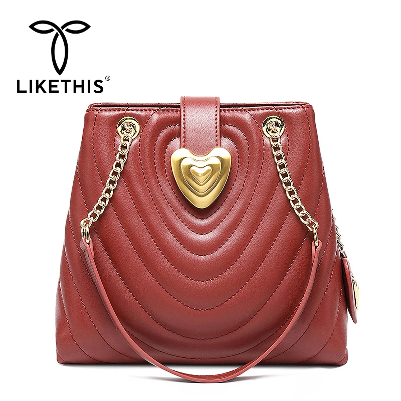 

LIKETHIS Crossbody Bags Women 2019 Handbag Fashion Hanging Ornament Shoulder Messenger Bag Lady Chain Design Luxury High Quality