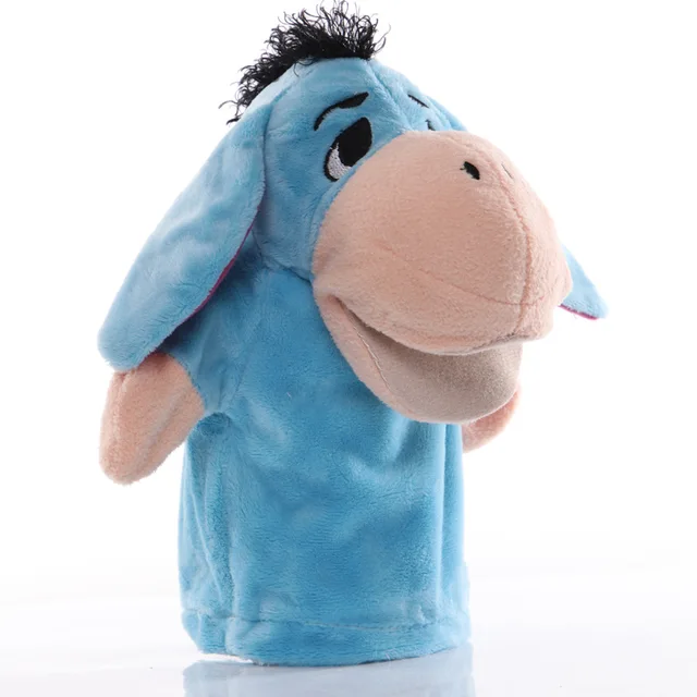 25cm Animal Hand Puppet  Educational   Puppets Pretend Telling Story Doll Toy for Children Kid fidget toys Donkey