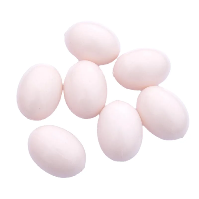 7PCS pigeon supplies water injection fake eggs large simulation solid plastic pigeon ring meat egg appliances