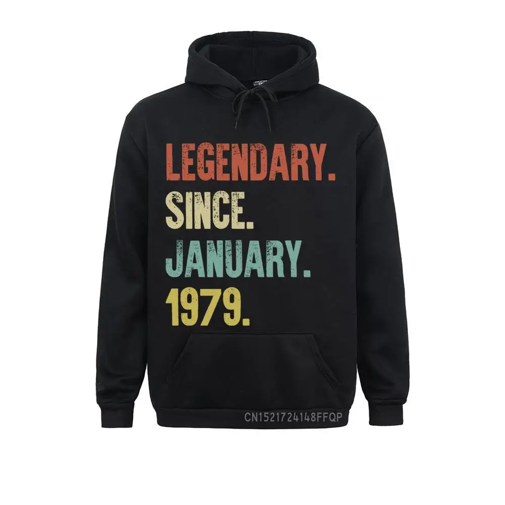 

Retro Vintage 40th Birthday Pullovers Legendary Since January 1979 Pullover For Men Hoodiess Clothing Coats Comfortable
