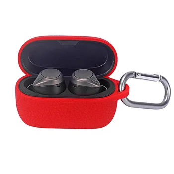 

Silicone Protective Case for Jabra Elite Active 75t Wireless Earphones Charging Box Cover Lines Streaks Skin with Buckle