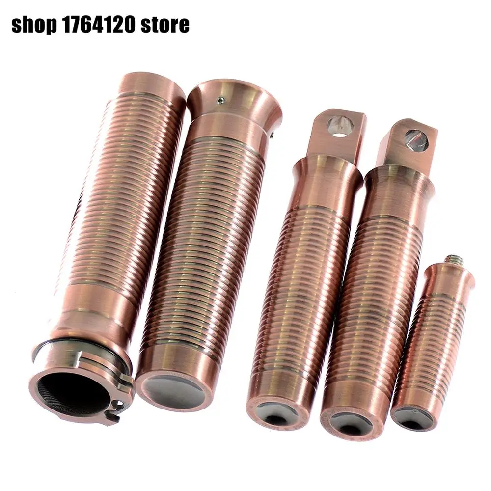 

Brass Copper Motorcycle Handlebar Hand Grips Footrest Footpeg Shifter Peg For Harley Sportster 883 Touring Dyna Softail Custom