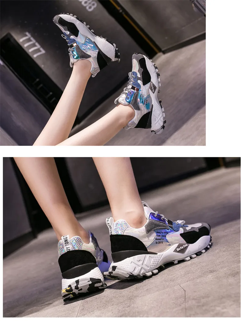 CAGILKZEL 2019 Autumn Shoes Woman Platform Sneakers Fashion Women Sneakers Shoes Casual Flats Soft Chunky Shoes Ladies Shoes (12)