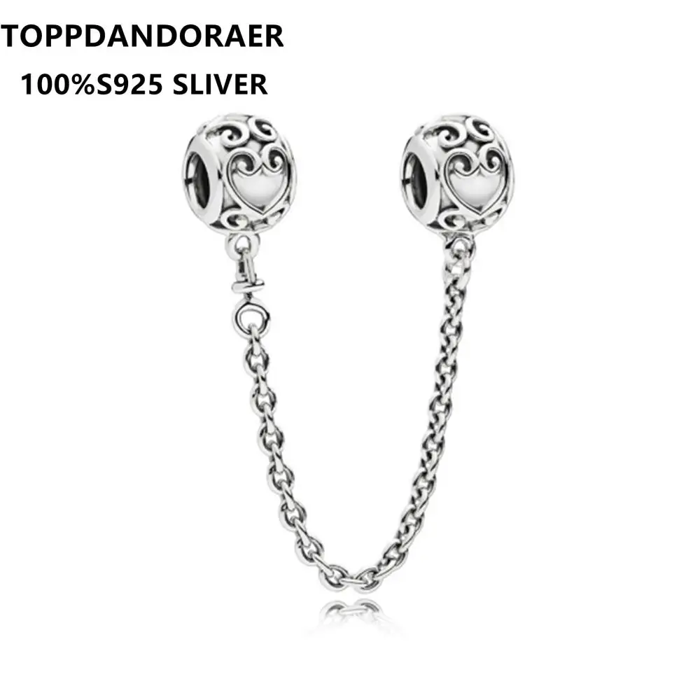 Шарм-бусина из серебра 925 пробы в форме сердца для браслета Pandoraer | Украшения и