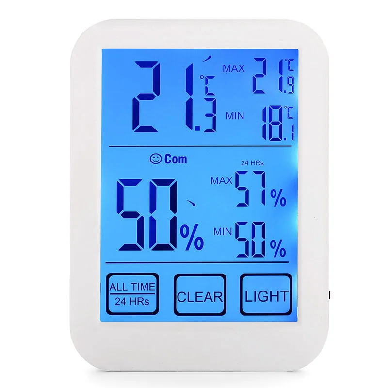 

Wireless Digital LCD Thermometer Hygrometer Backlight Temperature Digital Humidity Monitor Home Outdoor Measurement Tool