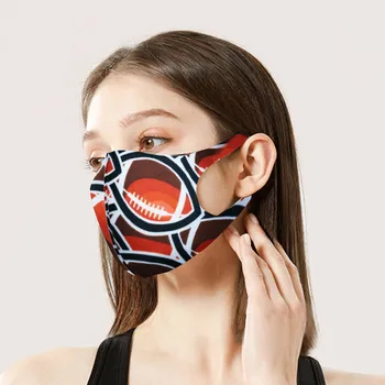 

1/3/5/10PCS Ice silk cotton Reusable Face Mask Fashion Breathing Print Adult Mouth Cover Mouth Mask With Design Masque Mariage
