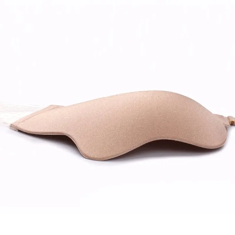 New Self Adhesive Silicone Petals Front Closure Gathered Reusable Lift Up Nipple Covers Invisible Magic Underwear Bras