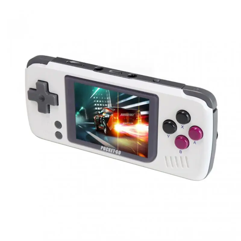 Game Console V2 Pocket Go Handheld 2.4inch Screen Retro Game Player With 32G TF Card NES/GB/GBC/SNES/SMD PS1 Gaming Consoles Box
