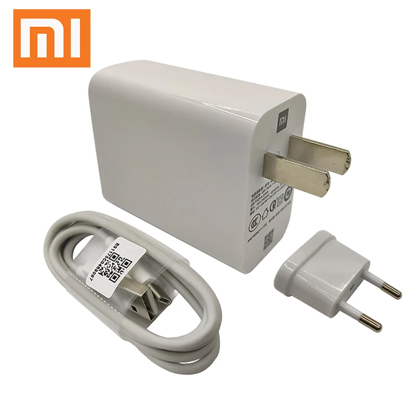 Зарядное устройство Xiaomi mi 9 QC 4 0 27 Вт USB-адаптер кабель Type-C для Mi pro 9T 8 Lite CC9 6 Max 3 Mix 2s
