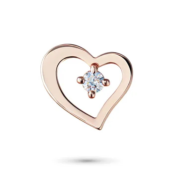 

Red gold pendant with Diamond
