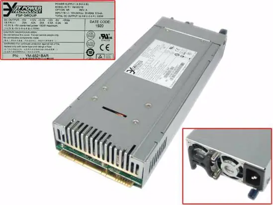 

3Y Power YM-6521B YM-6521BAR YM-6521BBR серверный источник питания 520W