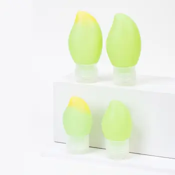 

3pcs Portable Travel Bottles Silicone Containers Refillable Tube for Shampoo Mak GXMC