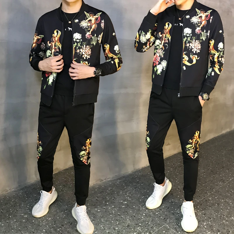 Autumn Man Sport 2 Piece Sets Sport Suit Jacket + Pants Tracksuit Male Tracksuit Asian Size Moda Hombre 2019 New Men's Set Autumn Man Sport 2 Piece Sets Sport Suit Jacket + Pants Tracksuit Male Tracksuit Asian Size Moda Hombre 2019 New Men's Set