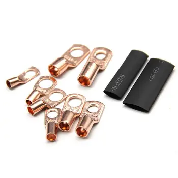 

New 260CPS Assortment Kits Car Auto Copper Ring Terminal Connector Heat Shrink Tubes