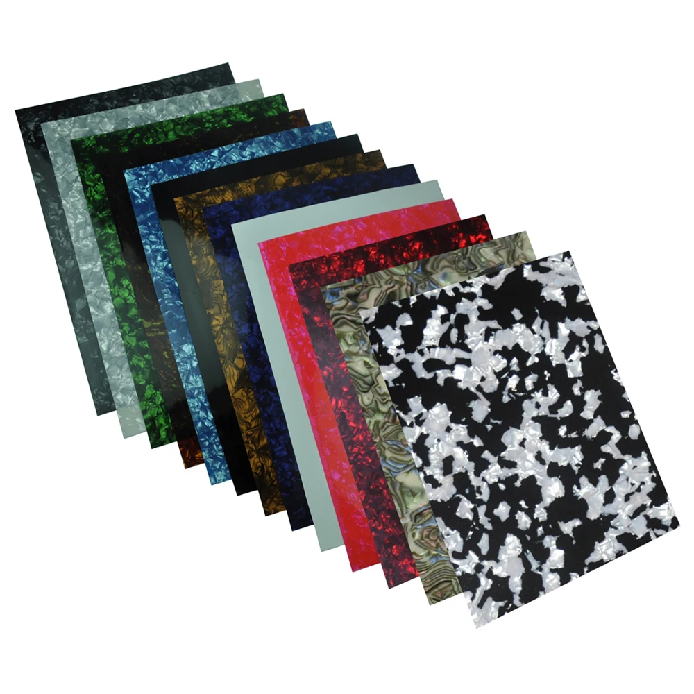 

A4 Size 0.46mm Celluloid Sheet 210x297mm for Pickguard Custom Inlays Guitar Pick Guitar Luthier