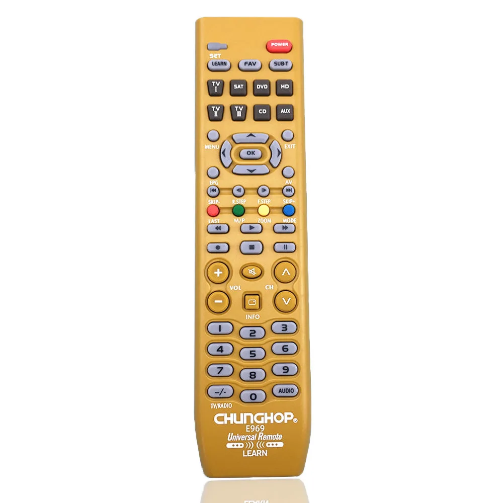 

Universal Learning TV Remote Control for TV PVR VDO DVD CD SAT AUD for TV box