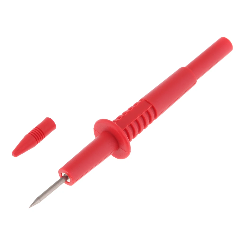 2mm Diameter Stainless Steel Banana Plug Test Probe Lead Pin Tip Pen with Cap