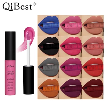 

Brand New 34 Colors Makeup Lipgloss Matte Lip Gloss Brown Nude Make Up Liquid Lipstick Lip Gloss Matte Batom Lip Tint Comestics