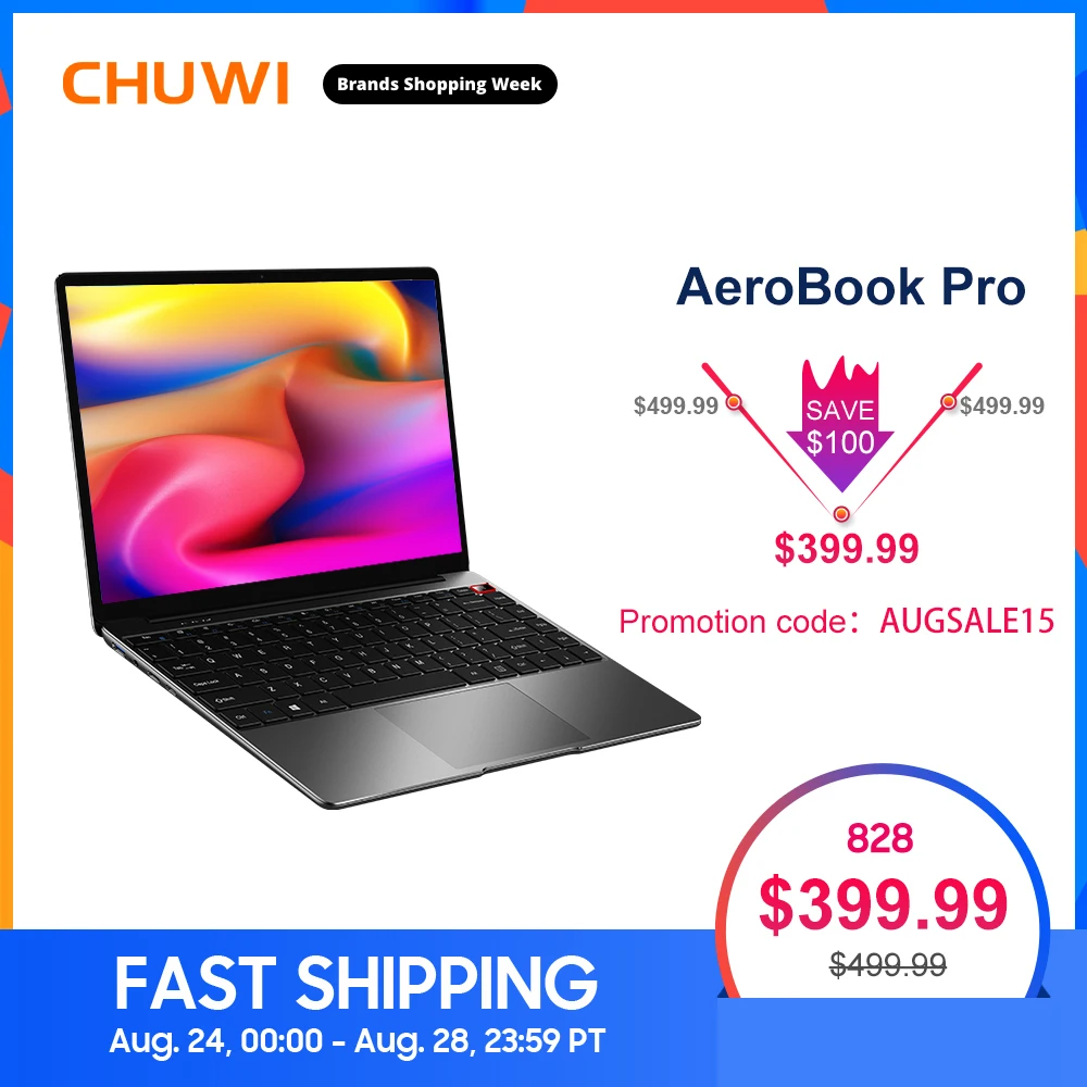 CHUWI Original AeroBook Pro 13.3 inch Laptop Intel Core m3-8100Y Dual core 8GB RAM 256GB SSD with Backlit Keyboard Metal Cover CHUWI Original AeroBook Pro 13.3 inch Laptop Intel Core m3-8100Y Dual core 8GB RAM 256GB SSD with Backlit Keyboard Metal Cover