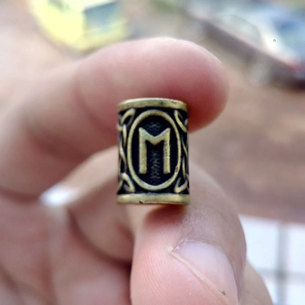 Lunavin Viking Rune DIY бусины для бороды изготовления ювелирных украшений аксессуары