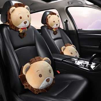 

KKYSYELVA Car Headrest Pillow Neck Pillows Lumbar Support for Office Chair Waist Back Support Car Styling Interior Accessories
