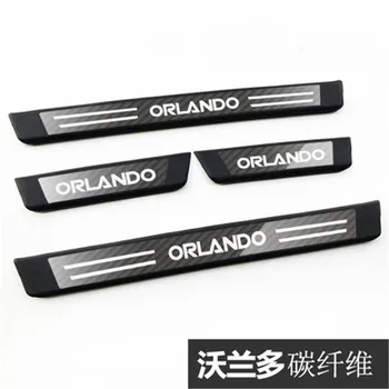 

stainless steel Scuff Plate/Door Sill Plate Door Sill Welcome Pedal For Chevrolet ORLANDO Car Styling