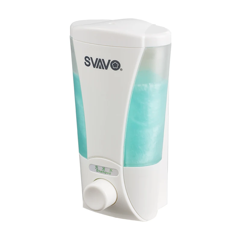 

SVAVO Liquid Soap Containers Wall mounted ABS 200ml Hand Wash Hotel Shampoo Liquid Soap Dispenser for Bathroom Kitchen