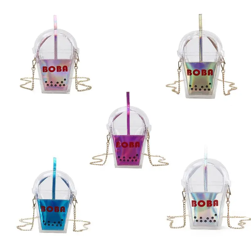 

Funny Cup Shaped PU Leather Handbag Evening Shoulder Bag Small Clutch Purse Phone Pouch