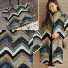 V-образный искусственный мех цветной жаккард водянистая норка имитация меха высококачественный мех для сумки пальто Домашний текстиль Одежда ремесла