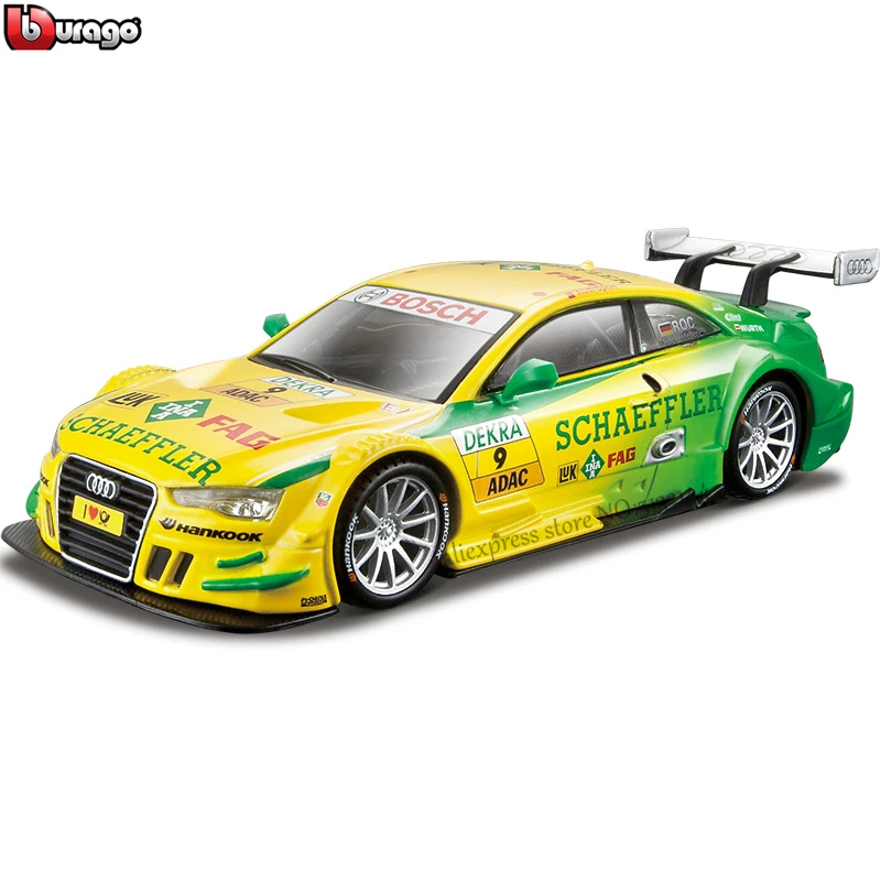 Модель автомобиля Bburago 1:32 Audi A5 #9 DS WRC гоночная модель из сплава для ралли