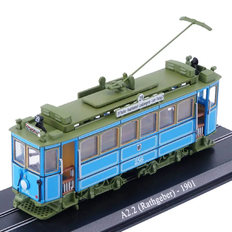 1/87 Atlas Diecast A2.2(Rathgeber)-1901 Тур трамвая серия Сборная модель из сплава поезд Игрушечная машина для детей Подарки