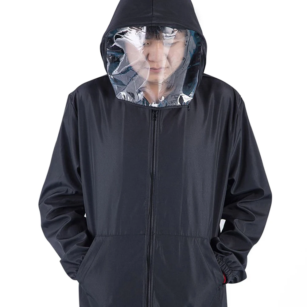 Anti-Coronavirus Unisex Protective Jacket with Visor Mask Attached